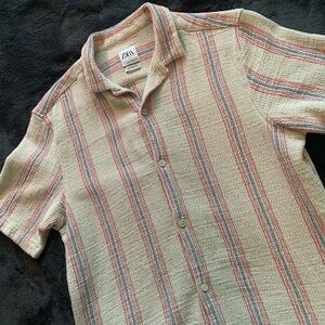 ZARA Vacation Button Up Shirt